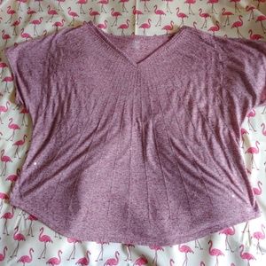 ✨ Dusty Rose Ana Short Sleeve 👕 with Seqins ✨